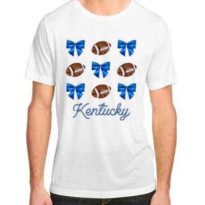 Coquette Bow Football Kentucky Lover Adult ChromaSoft Performance T-Shirt