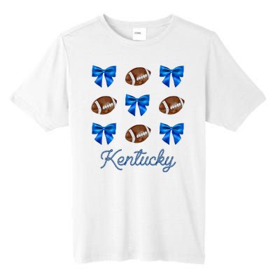 Coquette Bow Football Kentucky Lover Tall Fusion ChromaSoft Performance T-Shirt