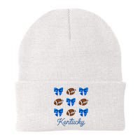 Coquette Bow Football Kentucky Lover Beanie