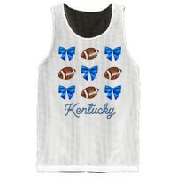 Coquette Bow Football Kentucky Lover Mesh Reversible Basketball Jersey Tank