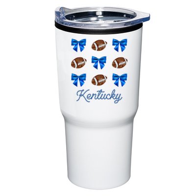 Coquette Bow Football Kentucky Lover Tumbler