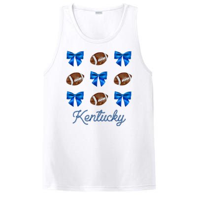 Coquette Bow Football Kentucky Lover PosiCharge Competitor Tank