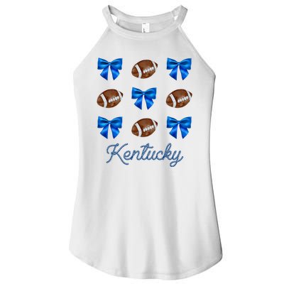 Coquette Bow Football Kentucky Lover Women’s Perfect Tri Rocker Tank