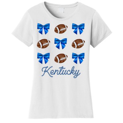 Coquette Bow Football Kentucky Lover Women's T-Shirt