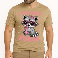 Cute But Feral Funny Racoon With Glasses Gift Cooling Performance Crew T-Shirt