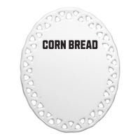 Corn Bread Funny Costume Halloween Ceramic Oval Ornament