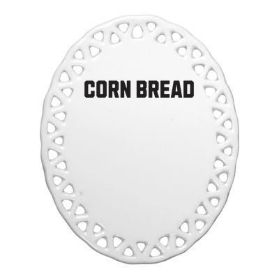 Corn Bread Funny Costume Halloween Ceramic Oval Ornament