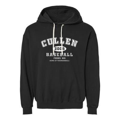 Cullen Baseball Forks Washington Home Of Thunderball Garment-Dyed Fleece Hoodie