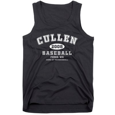 Cullen Baseball Forks Washington Home Of Thunderball Tank Top