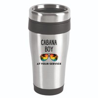Cabana Boy Funny Summer Pool Party Bartender Bartending 16oz Travel Tumbler