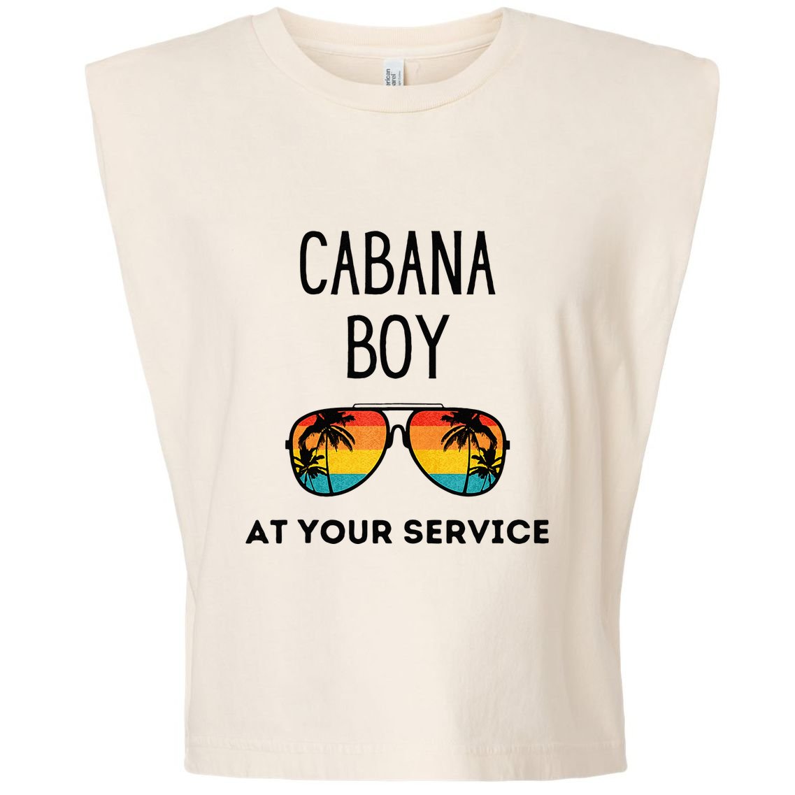 Cabana Boy Funny Summer Pool Party Bartender Bartending Garment-Dyed Women's Muscle Tee