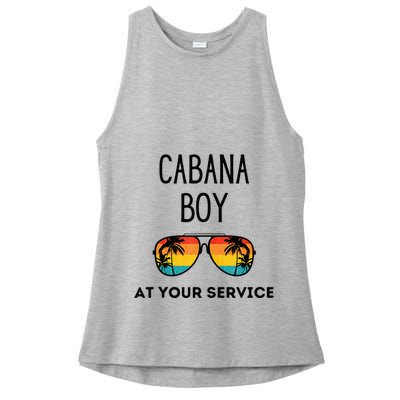Cabana Boy Funny Summer Pool Party Bartender Bartending Ladies PosiCharge Tri-Blend Wicking Tank