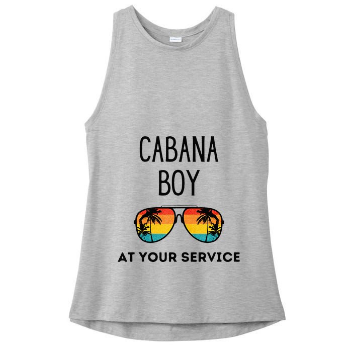 Cabana Boy Funny Summer Pool Party Bartender Bartending Ladies PosiCharge Tri-Blend Wicking Tank