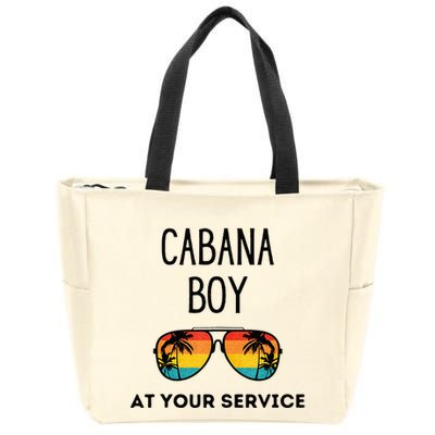 Cabana Boy Funny Summer Pool Party Bartender Bartending Zip Tote Bag