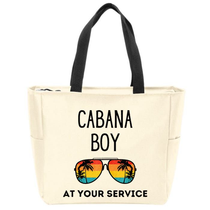 Cabana Boy Funny Summer Pool Party Bartender Bartending Zip Tote Bag