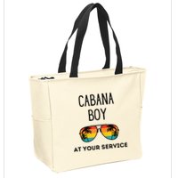 Cabana Boy Funny Summer Pool Party Bartender Bartending Zip Tote Bag