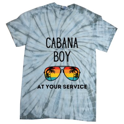 Cabana Boy Funny Summer Pool Party Bartender Bartending Tie-Dye T-Shirt