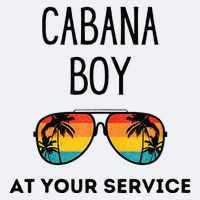 Cabana Boy Funny Summer Pool Party Bartender Bartending Sueded Cloud Jersey T-Shirt