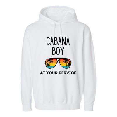 Cabana Boy Funny Summer Pool Party Bartender Bartending Garment-Dyed Fleece Hoodie