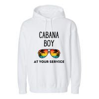 Cabana Boy Funny Summer Pool Party Bartender Bartending Garment-Dyed Fleece Hoodie