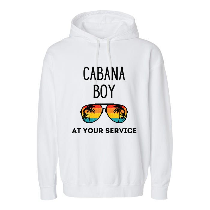 Cabana Boy Funny Summer Pool Party Bartender Bartending Garment-Dyed Fleece Hoodie