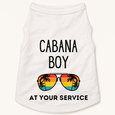 Cabana Boy Funny Summer Pool Party Bartender Bartending Doggie Tank