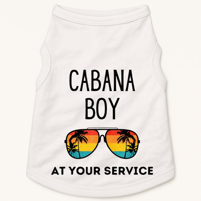 Cabana Boy Funny Summer Pool Party Bartender Bartending Doggie Tank