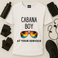 Cabana Boy Funny Summer Pool Party Bartender Bartending Performance Shirt