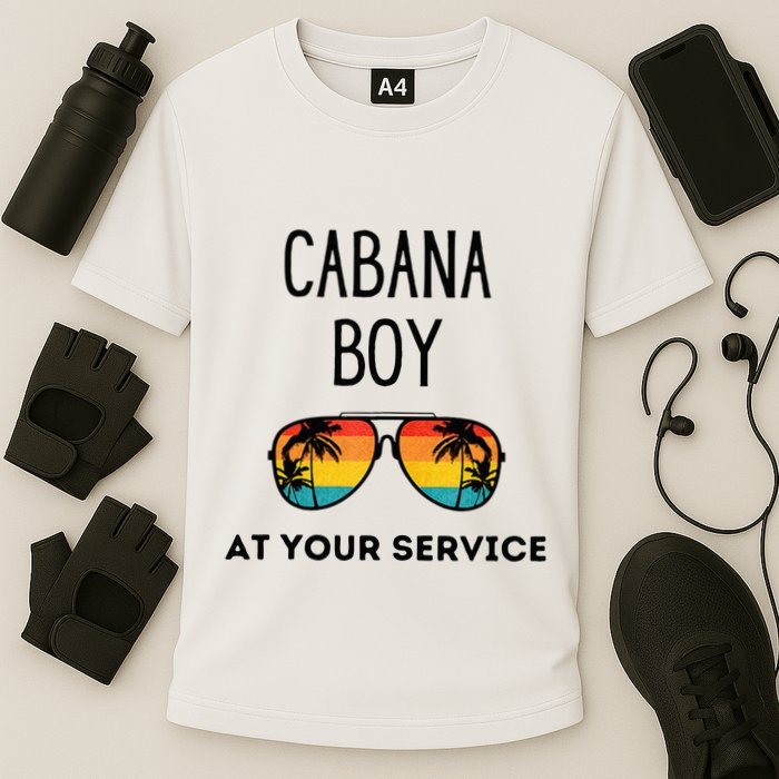 Cabana Boy Funny Summer Pool Party Bartender Bartending Performance Shirt