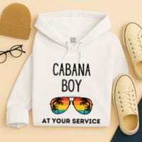 Cabana Boy Funny Summer Pool Party Bartender Bartending Hoodie