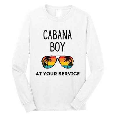 Cabana Boy Funny Summer Pool Party Bartender Bartending Long Sleeve Shirt