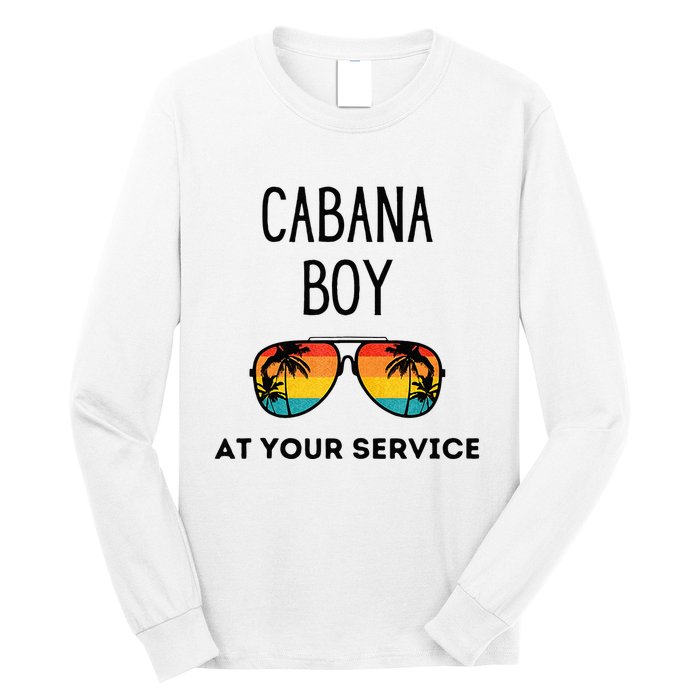 Cabana Boy Funny Summer Pool Party Bartender Bartending Long Sleeve Shirt
