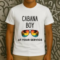 Cabana Boy Funny Summer Pool Party Bartender Bartending T-Shirt