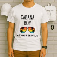 Cabana Boy Funny Summer Pool Party Bartender Bartending T-Shirt