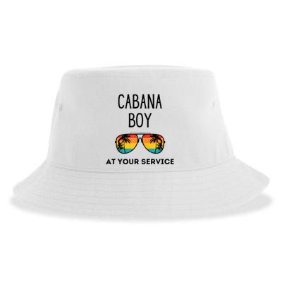 Cabana Boy Funny Summer Pool Party Bartender Bartending Sustainable Bucket Hat
