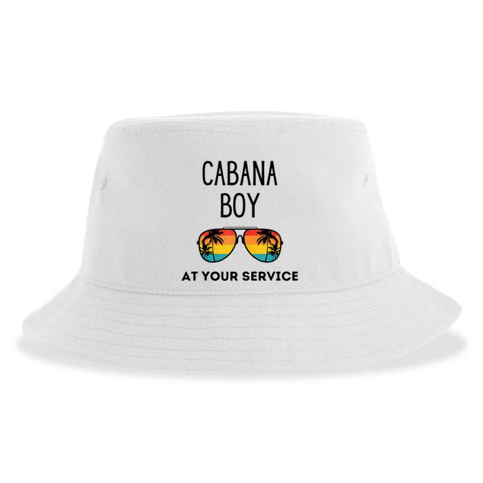 Cabana Boy Funny Summer Pool Party Bartender Bartending Sustainable Bucket Hat