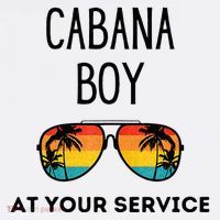 Cabana Boy Funny Summer Pool Party Bartender Bartending Adult Drive Performance Visor