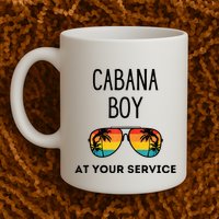 Cabana Boy Funny Summer Pool Party Bartender Bartending Mug