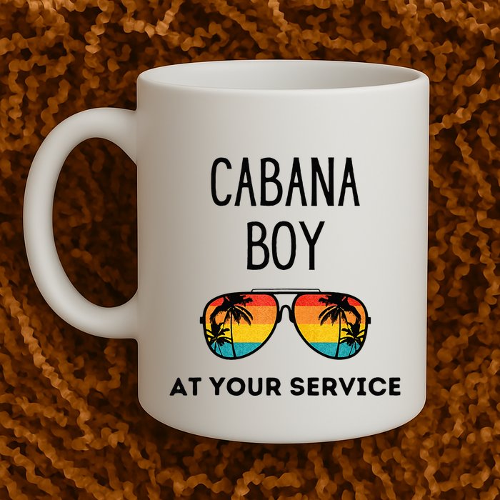 Cabana Boy Funny Summer Pool Party Bartender Bartending Mug