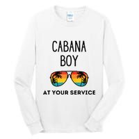 Cabana Boy Funny Summer Pool Party Bartender Bartending Tall Long Sleeve T-Shirt