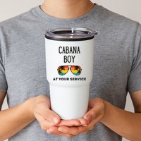 Cabana Boy Funny Summer Pool Party Bartender Bartending Tumbler