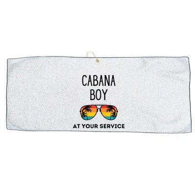 Cabana Boy Funny Summer Pool Party Bartender Bartending Large Microfiber Waffle Golf Towel