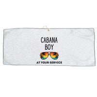 Cabana Boy Funny Summer Pool Party Bartender Bartending Large Microfiber Waffle Golf Towel