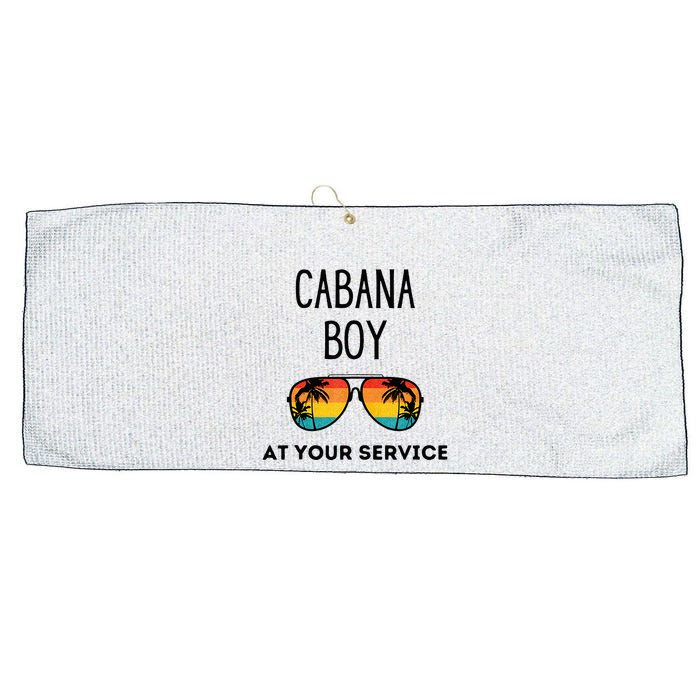 Cabana Boy Funny Summer Pool Party Bartender Bartending Large Microfiber Waffle Golf Towel