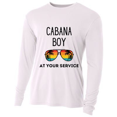 Cabana Boy Funny Summer Pool Party Bartender Bartending Cooling Performance Long Sleeve Crew