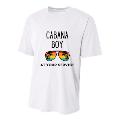 Cabana Boy Funny Summer Pool Party Bartender Bartending Youth Performance Sprint T-Shirt