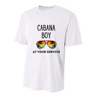 Cabana Boy Funny Summer Pool Party Bartender Bartending Youth Performance Sprint T-Shirt