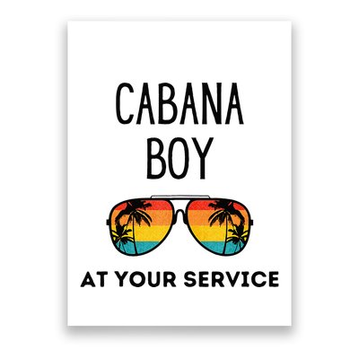 Cabana Boy Funny Summer Pool Party Bartender Bartending Poster