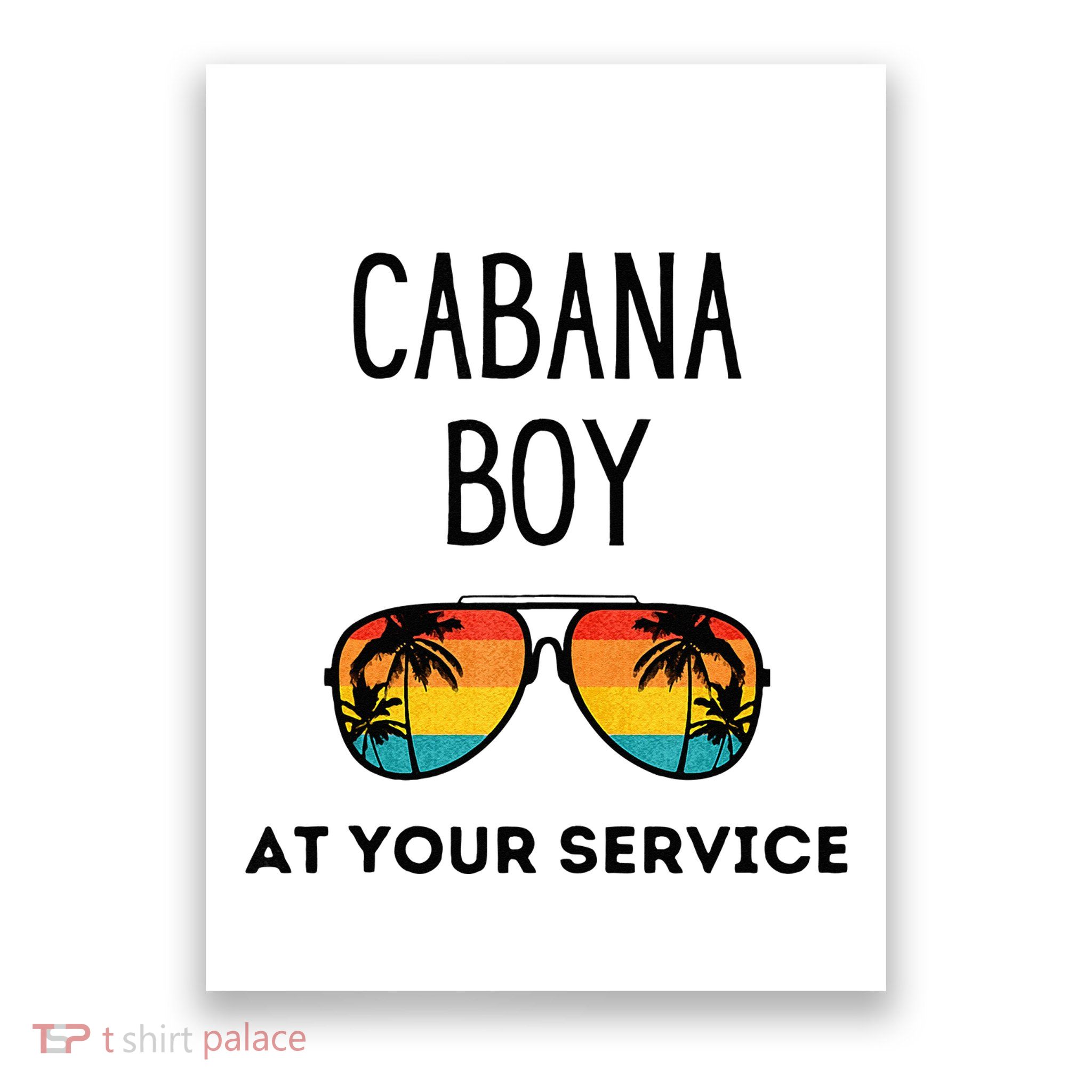 Cabana Boy Funny Summer Pool Party Bartender Bartending Poster