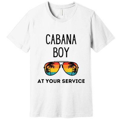 Cabana Boy Funny Summer Pool Party Bartender Bartending Premium T-Shirt